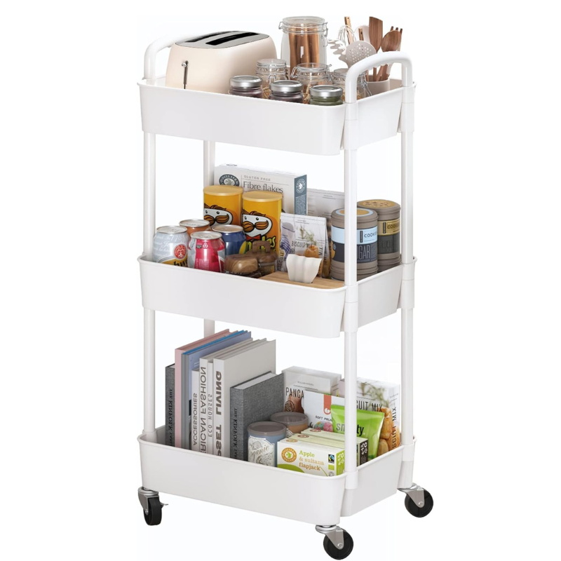 Carrello Portaoggetti a 3 Piani