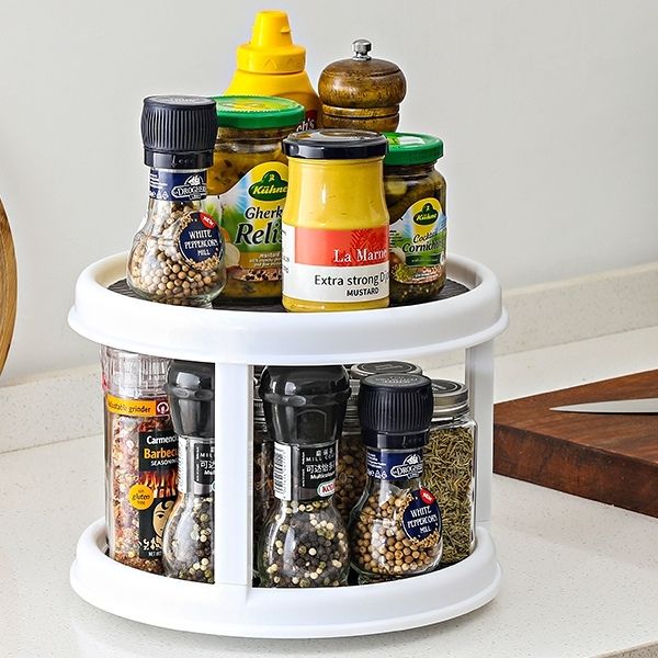 Portaspezie Girevole a 2 Livelli