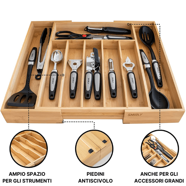 Portaposate in Bamboo