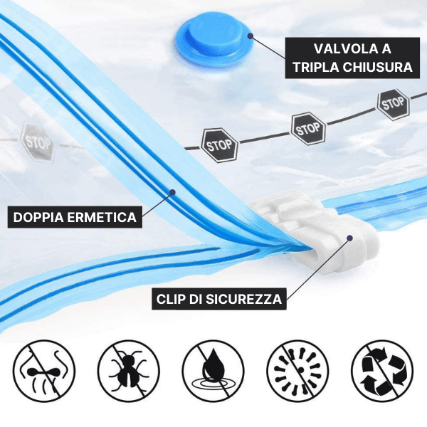 Set di 8 Sacchi Sottovuoto